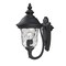 Z-Lite Armstrong Outdoor Wall Light, Black & Clear Waterglass 533S-BK - alternate 1